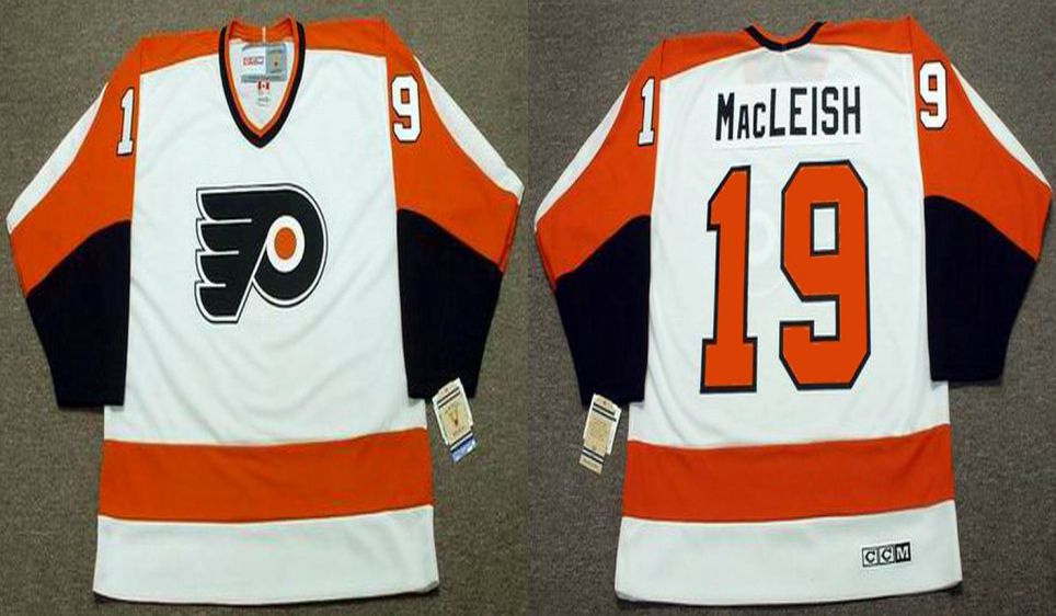 2019 Men Philadelphia Flyers 19 Macleish White CCM NHL jerseys
